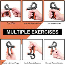 Cargar imagen en el visor de la galería, Fortalecedor de Mano Ajustable 5-60 kg
